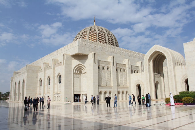 Sultan Qaboos Moschee in Muscat im Oman